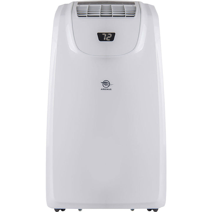 AireMax - 500 Sq. Ft 8,000 BTU Portable Air Conditioner with 11,000 BTU Heater - White_0
