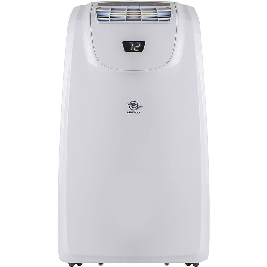 AireMax - 500 Sq. Ft 8,000 BTU Portable Air Conditioner with 11,000 BTU Heater - White_0