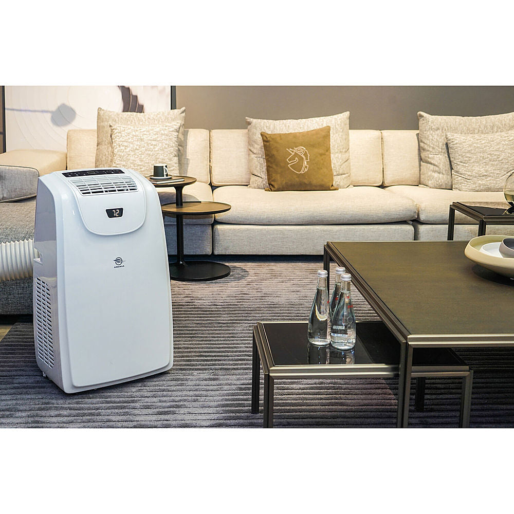 AireMax - 500 Sq. Ft 8,000 BTU Portable Air Conditioner with 11,000 BTU Heater - White_8