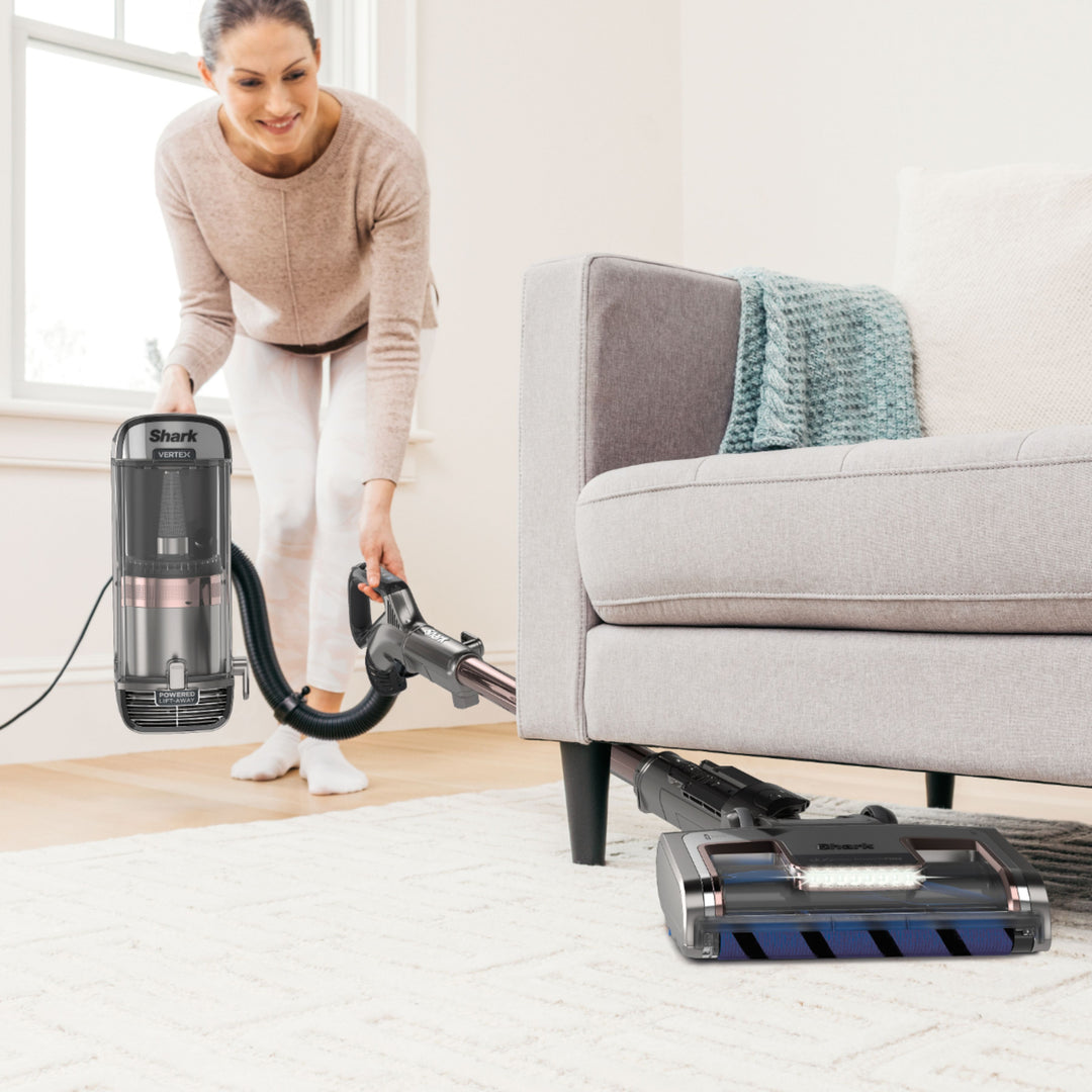 Shark Vertex DuoClean PowerFin Upright Vacuum with Powered Lift-Away and Self-Cleaning Brushroll - Rose Gold_2