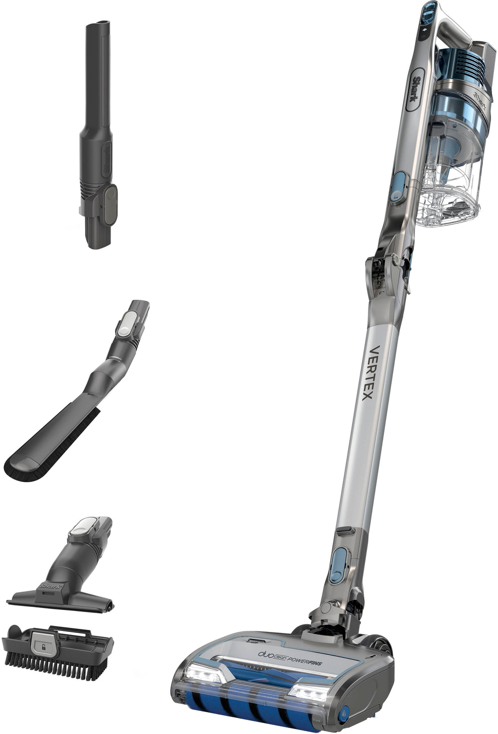 Shark - Vertex Cordless Stick Vacuum with DuoClean PowerFins - Blue_1
