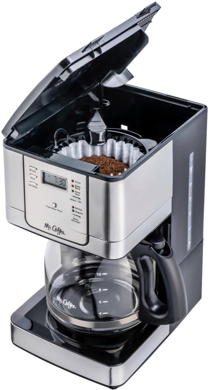 Mr. Coffee - 12-Cup Coffee Maker with Strong Brew Selector - Stainless Steel_4