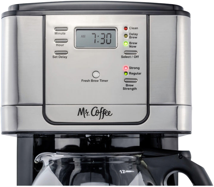 Mr. Coffee - 12-Cup Coffee Maker with Strong Brew Selector - Stainless Steel_2