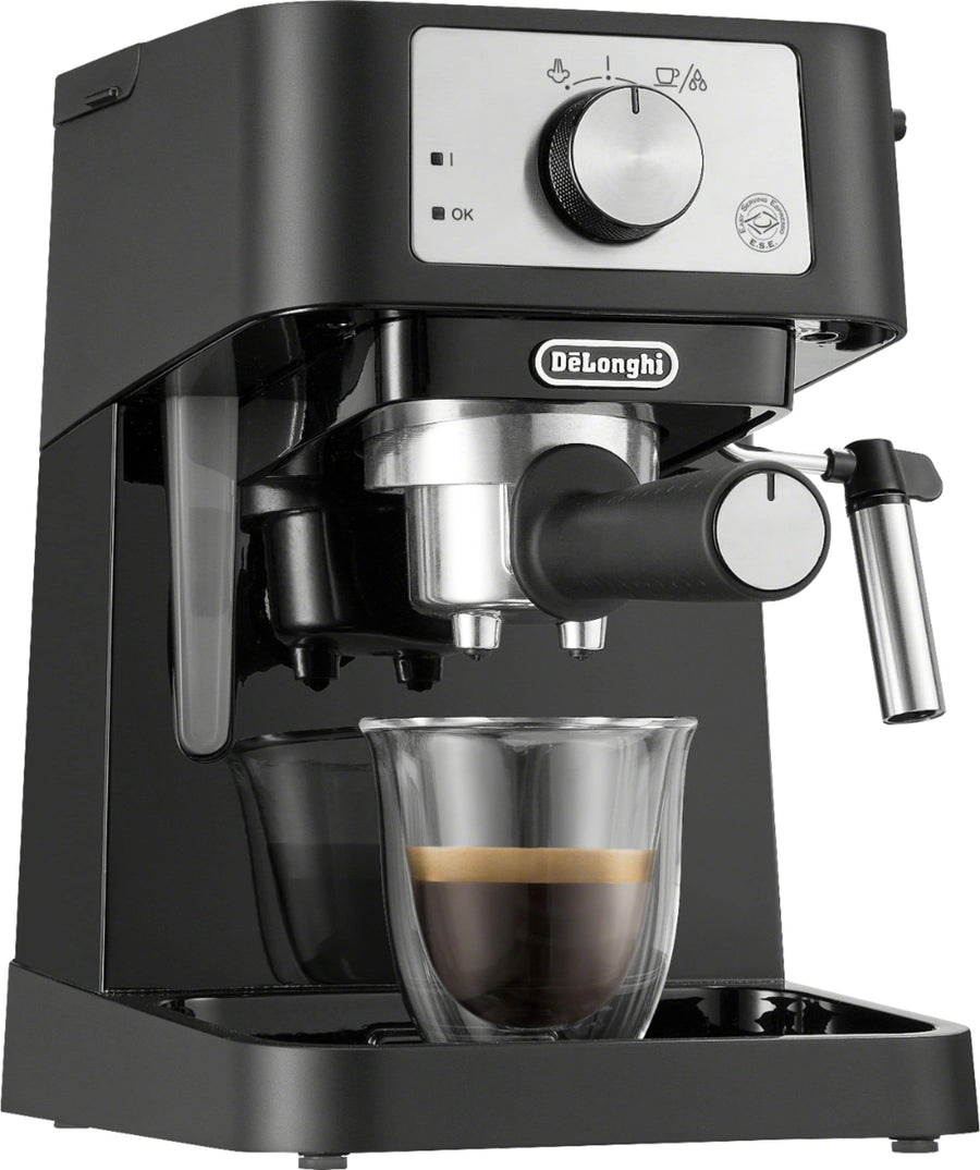 De'Longhi - Stilosa 15 Bar Pump Espresso Machine - Black and Stainless_0