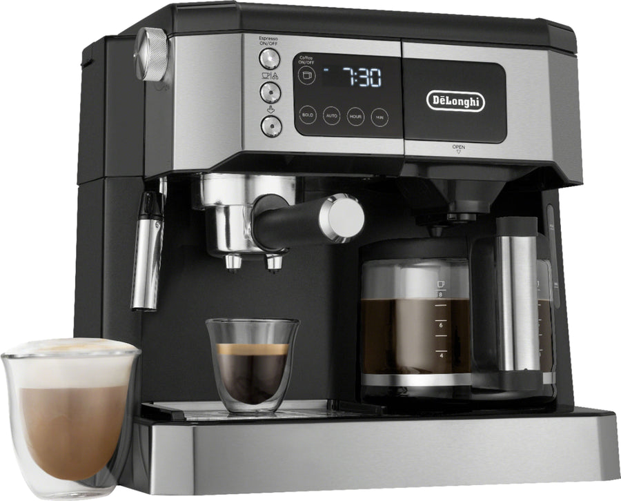 De'Longhi - Digital All-in-One Combination Coffee and Espresso Machine - Black and Stainless Steel_0