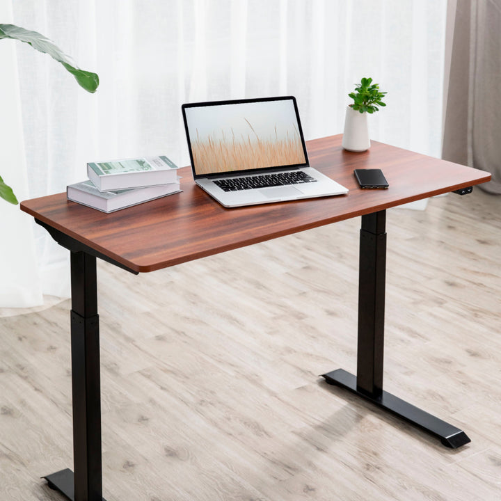 Insignia™ - Adjustable Standing Desk with Electronic Control - 47.2" - Mahogany_8