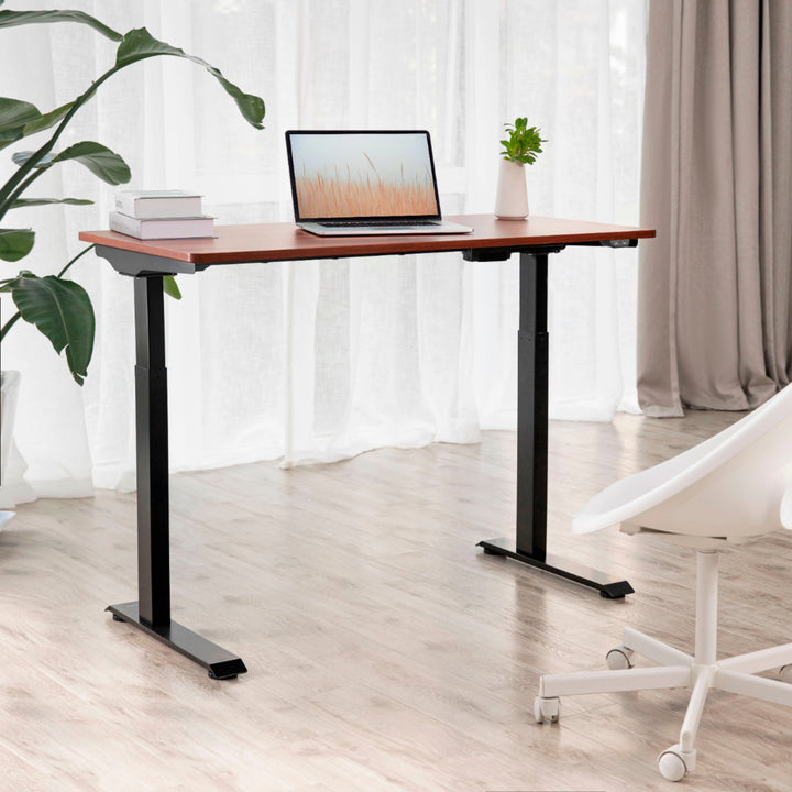 Insignia™ - Adjustable Standing Desk with Electronic Control - 47.2" - Mahogany_7
