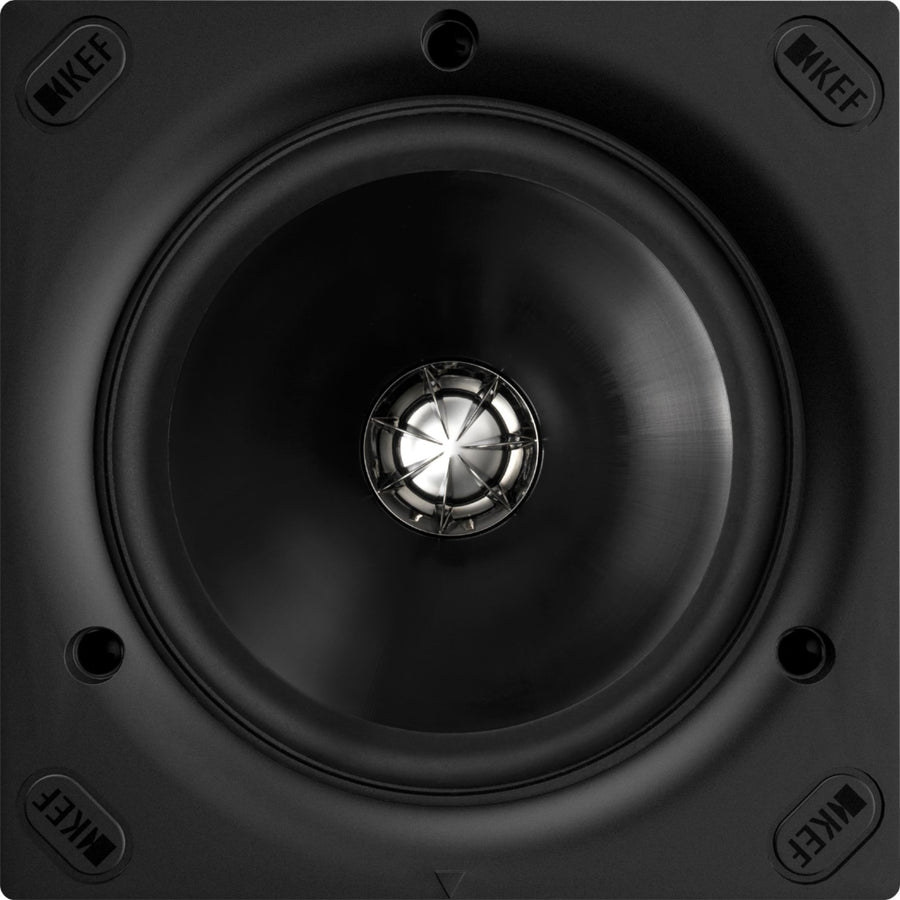 KEF - Ci Flush Mount Series Square Speaker - Black_0