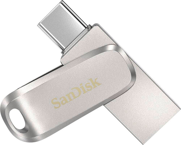 SanDisk - Ultra Dual Drive Luxe 128GB USB 3.1, USB Type-C Flash Drive - Silver_7
