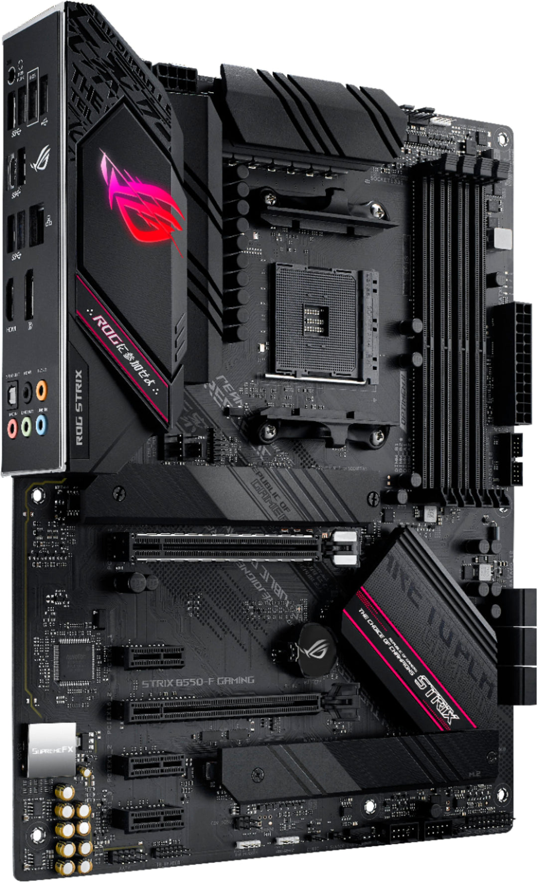 ASUS - ROG STRIX B550-F GAMING AM4 Socket USB 3.2 AMD Motherboard - Black_1