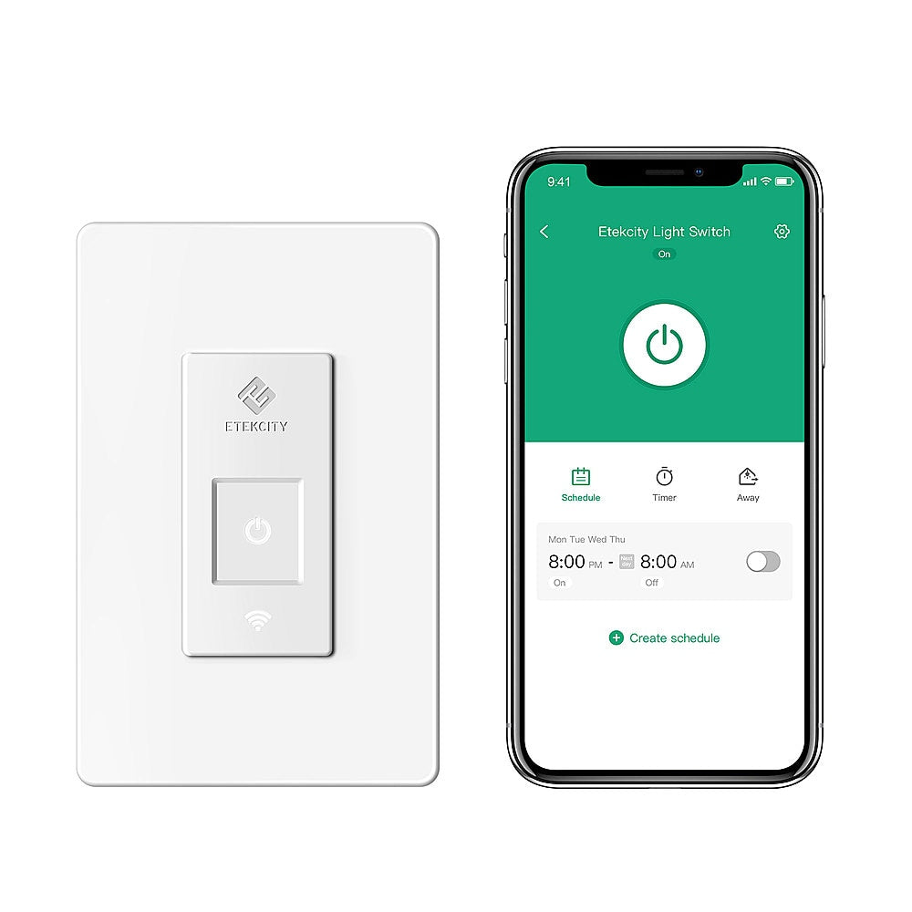 Etekcity - Smart Wi-Fi Light Switch (4-Pack) - White_5