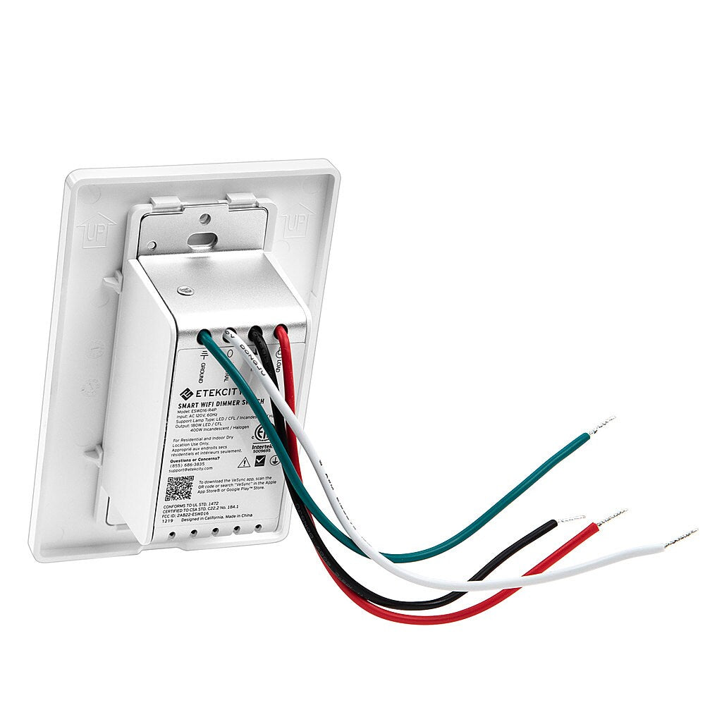 Etekcity - Smart Wi-Fi Dimmer Switch (4-Pack) - White_3