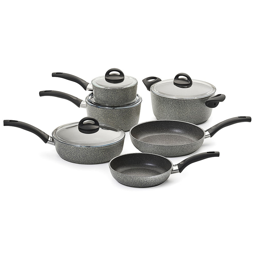 Ballarini - Parma Forged Aluminum 10-pc Nonstick Cookware Set - Grey_0