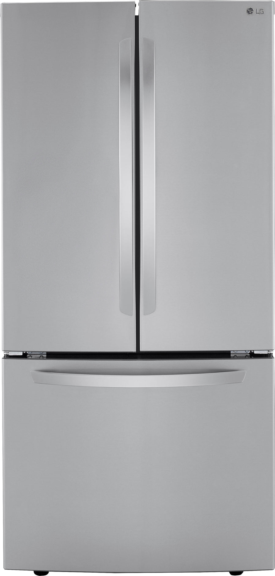 LG - 25.1 Cu. Ft. French Door Refrigerator with Ice Maker - Stainless steel_0