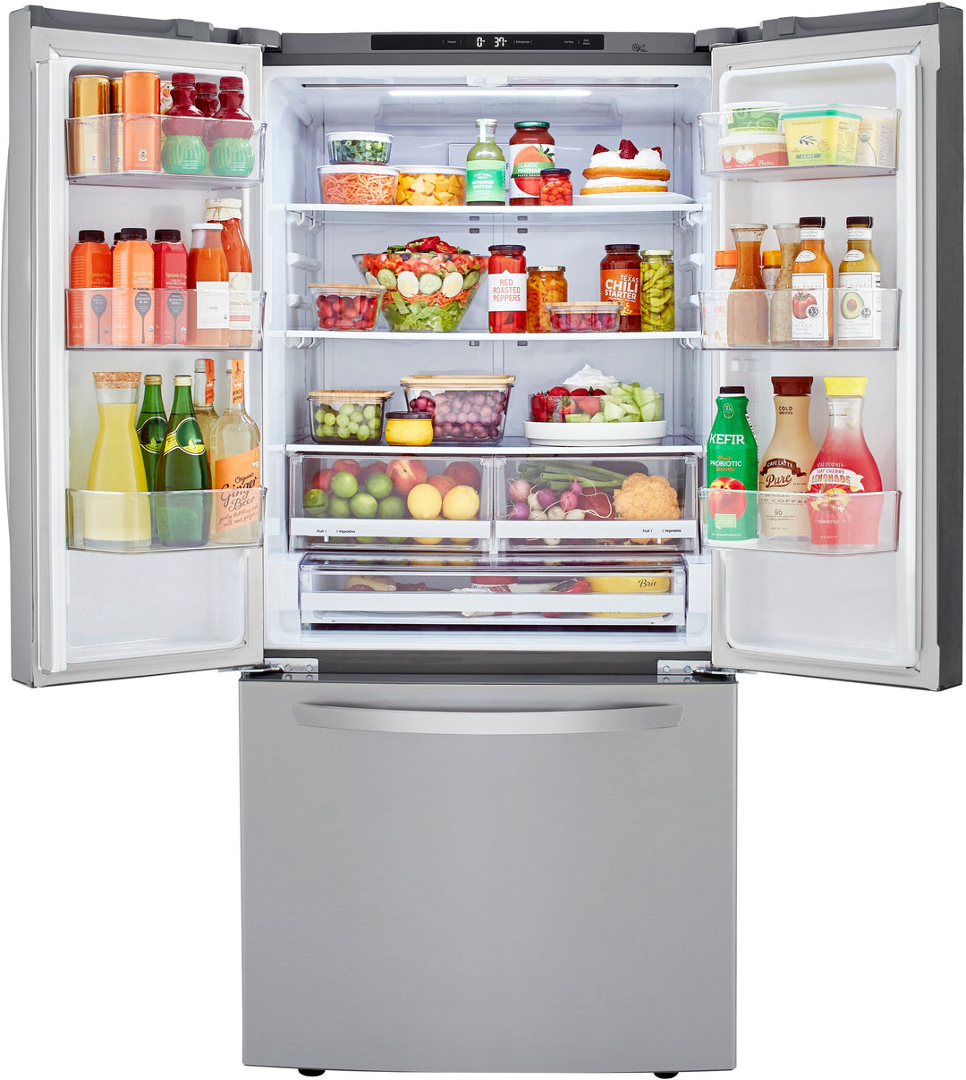 LG - 25.1 Cu. Ft. French Door Refrigerator with Ice Maker - Stainless steel_17