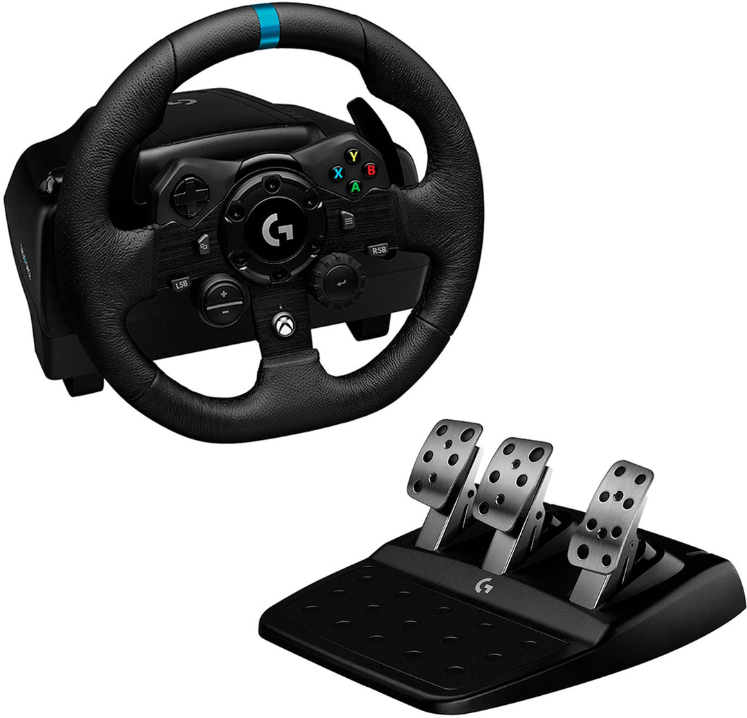 Logitech - G923 Racing Wheel and Pedals for Xbox Series X|S, Xbox One and PC - Black_0