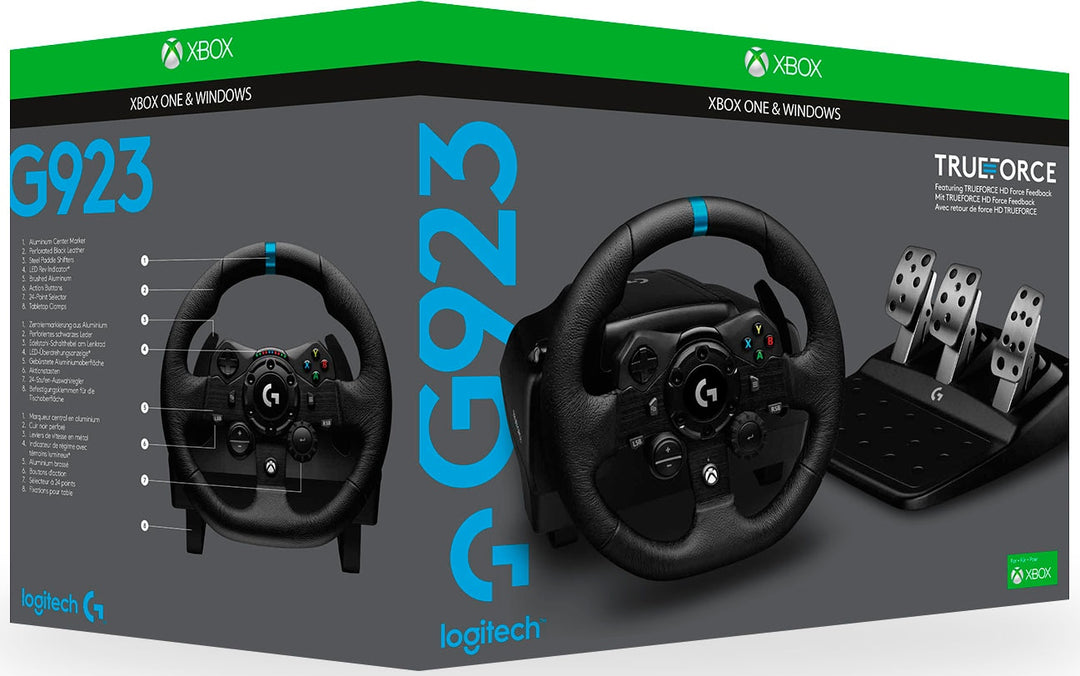 Logitech - G923 Racing Wheel and Pedals for Xbox Series X|S, Xbox One and PC - Black_11