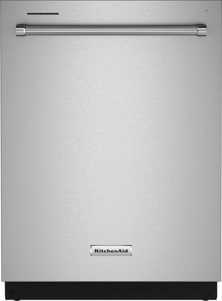 KitchenAid - 24" Top Control Built-In Dishwasher with Stainless Steel Tub, PrintShield Finish, 3rd Rack, 39 dBA - Stainless Steel with PrintShield Finish_0