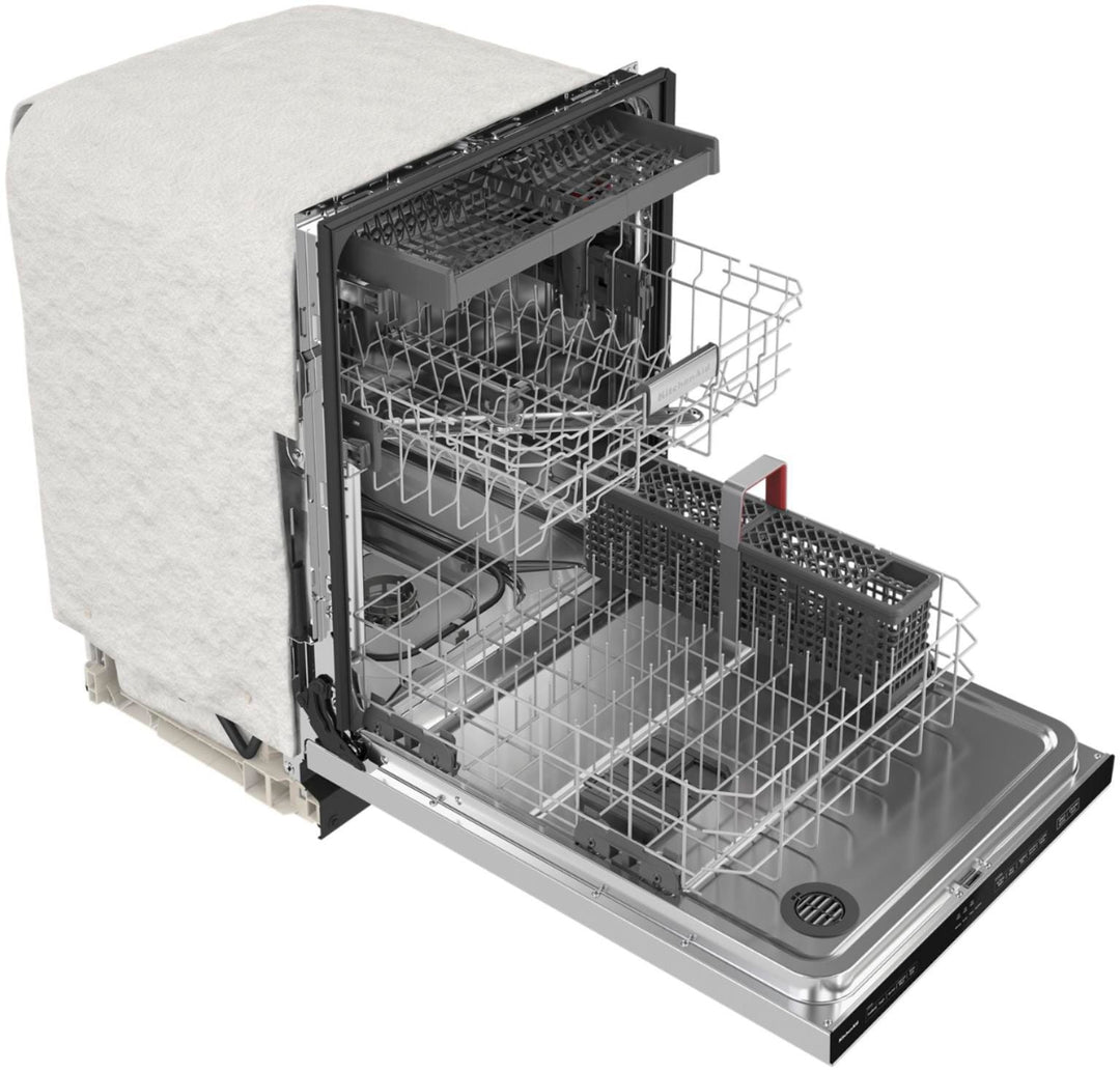 KitchenAid - 24" Top Control Built-In Dishwasher with Stainless Steel Tub, PrintShield Finish, 3rd Rack, 39 dBA - Stainless Steel with PrintShield Finish_12