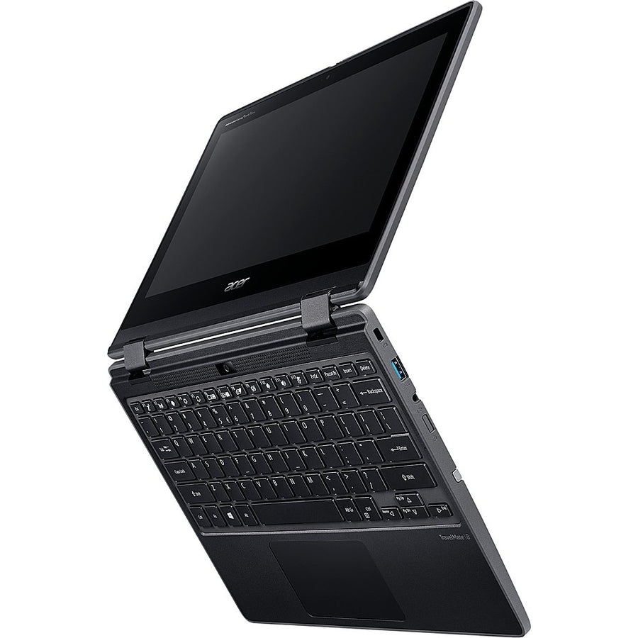 Acer - TravelMate Spin B3 B311RN-31 11.6" Laptop - Intel Celeron - 4 GB Memory - 128 GB eMMC - Shale Black_0