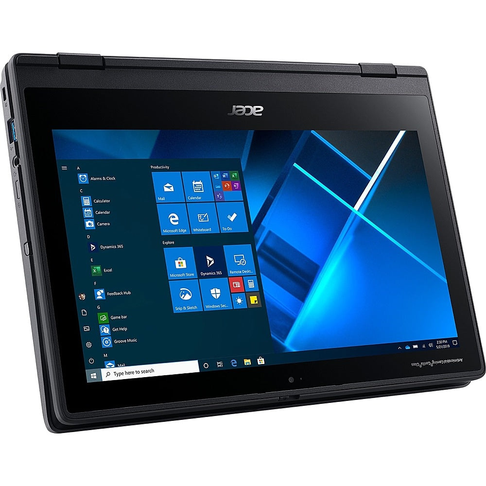 Acer - TravelMate Spin B3 B311RN-31 11.6" Laptop - Intel Celeron - 4 GB Memory - 128 GB eMMC - Shale Black_4