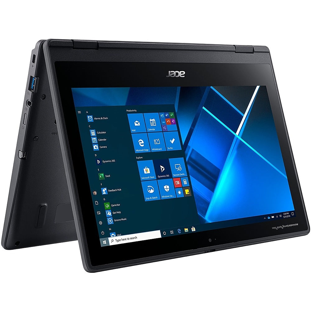 Acer - TravelMate Spin B3 B311RN-31 11.6" Laptop - Intel Celeron - 4 GB Memory - 128 GB eMMC - Shale Black_16
