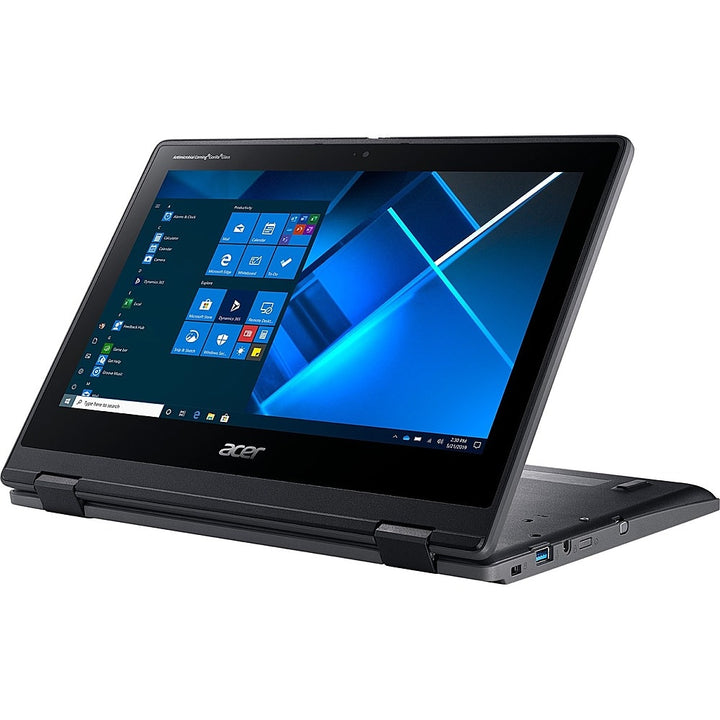 Acer - TravelMate Spin B3 B311RN-31 11.6" Laptop - Intel Celeron - 4 GB Memory - 128 GB eMMC - Shale Black_15