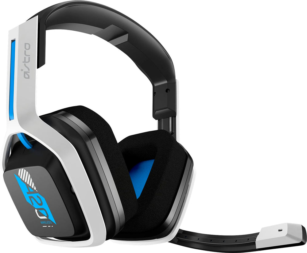 Astro Gaming - A20 Gen 2 Wireless Stereo Over-the-Ear Gaming Headset for PlayStation 5, PlayStation 4, and PC - White/Blue_1