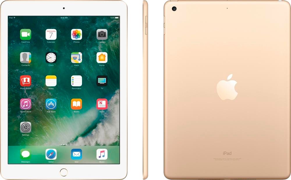 Pre-Owned - Apple iPad (5th Generation) (2017) Wi-Fi - 32GB - Gold - Gold_1