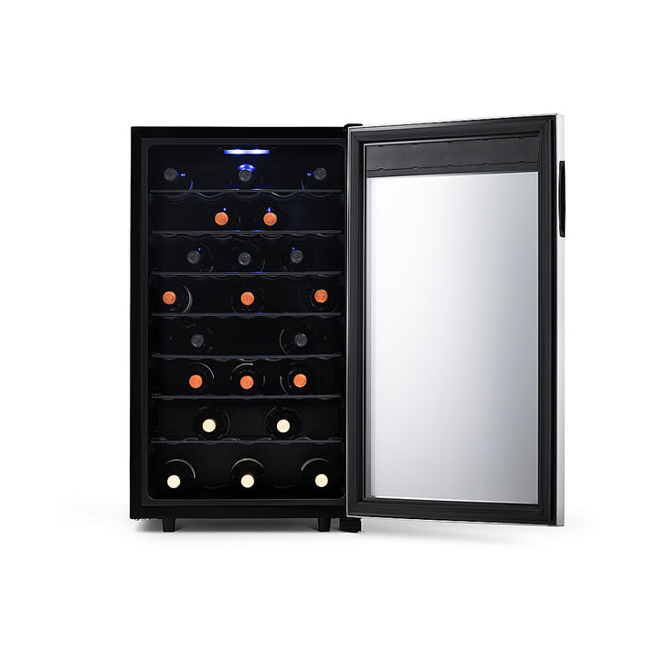NewAir - Freestanding 50 Bottle Compressor Wine Fridge, Adjustable Racks , Exterior Digital Thermostat - Stainless steel_7