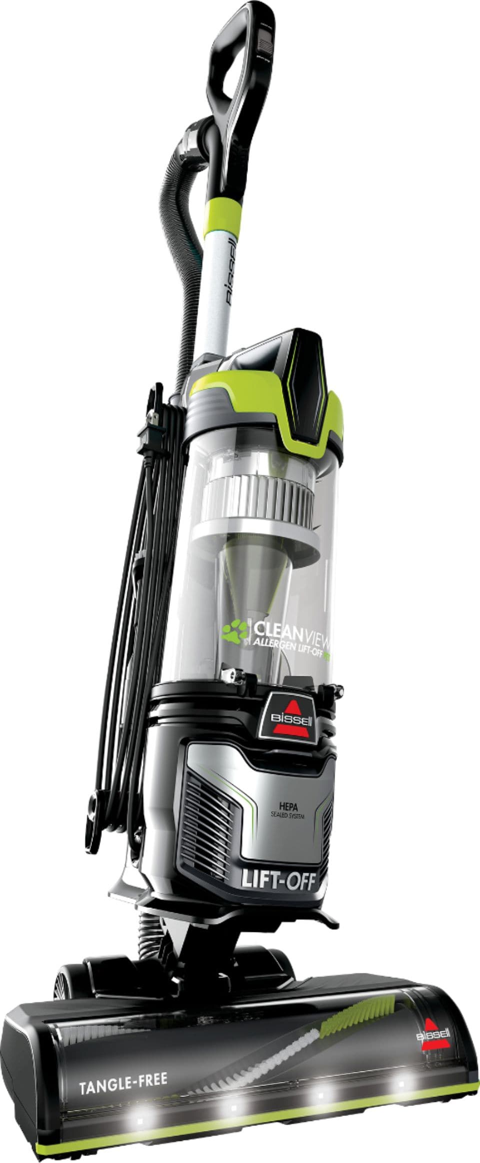 BISSELL - CleanView Allergen Lift-Off Pet Vacuum - Black/ Electric Green_1