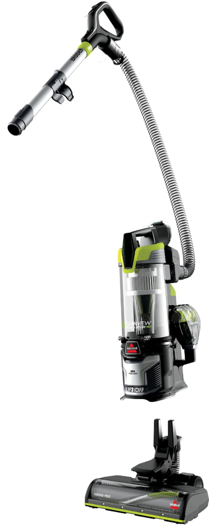 BISSELL - CleanView Allergen Lift-Off Pet Vacuum - Black/ Electric Green_6