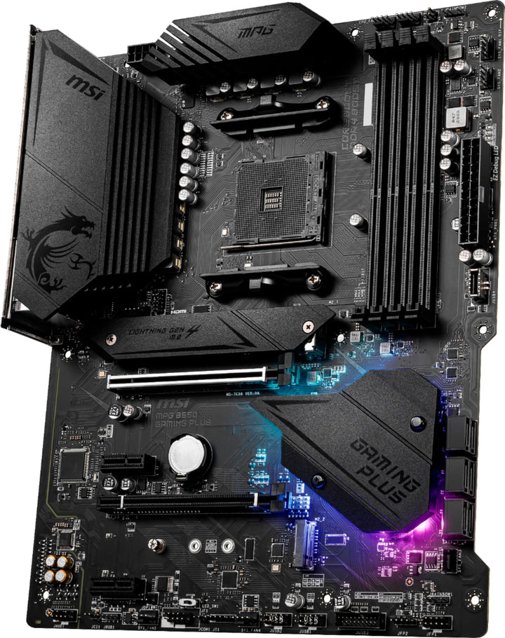 MSI - B550 GAMING PLUS (Socket AM4) USB-C Gen 2 AMD ATX GAMING Motherboard PCIE Gen 4 - Black_3