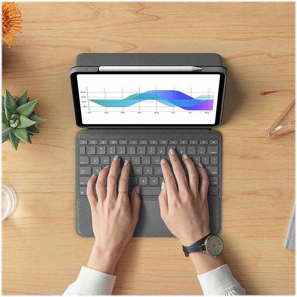 Logitech - Folio Touch Keyboard Folio for Apple iPad Pro 11" (1st, 2nd & 3rd Gen) with Precision Trackpad - Graphite_4