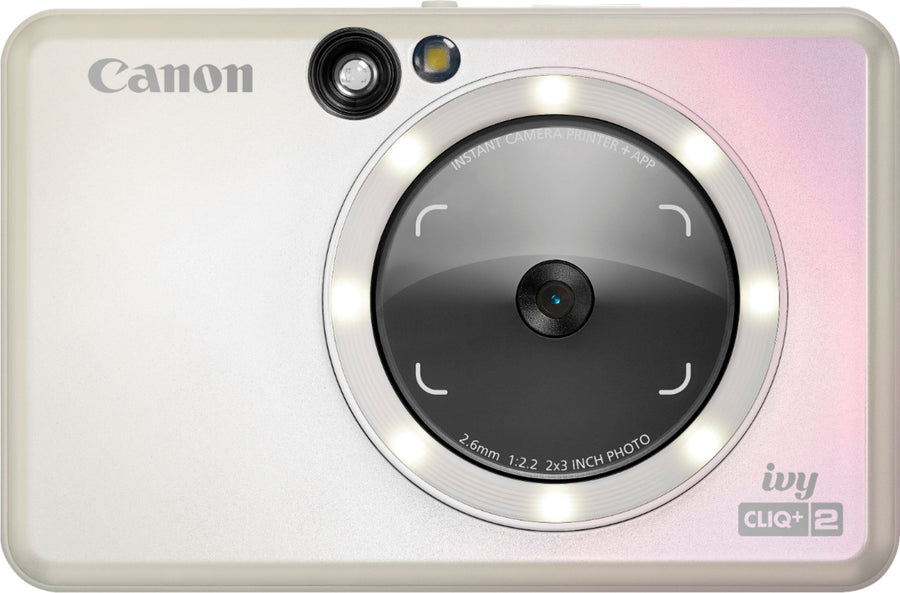Canon - Ivy CLIQ+2 Instant Film Camera - Iridescent White_0