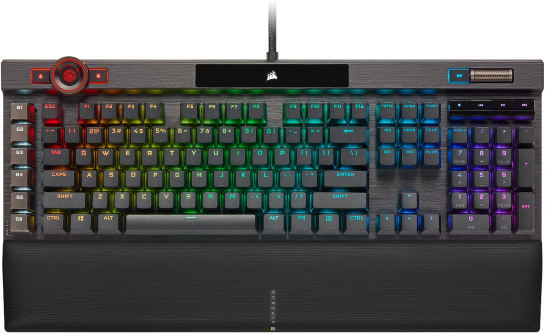 CORSAIR - K100 RGB Full-size Wired Mechanical OPX Linear Switch Gaming Keyboard with Elgato Stream Deck Software Integration - Black_13