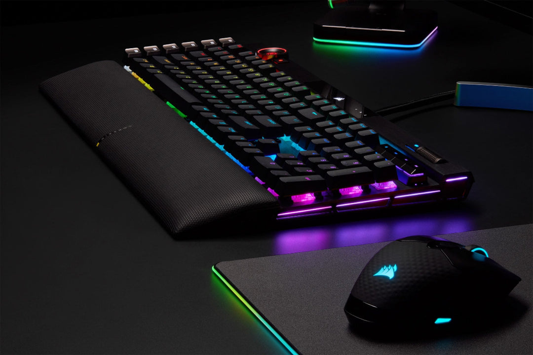CORSAIR - K100 RGB Full-size Wired Mechanical OPX Linear Switch Gaming Keyboard with Elgato Stream Deck Software Integration - Black_19