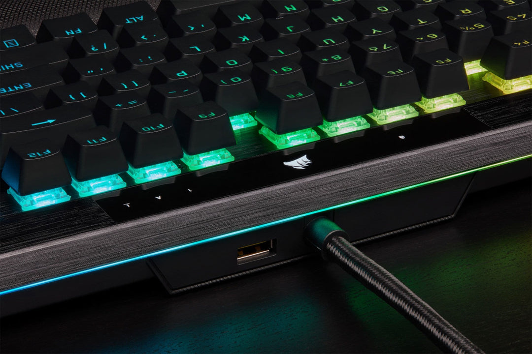 CORSAIR - K100 RGB Full-size Wired Mechanical OPX Linear Switch Gaming Keyboard with Elgato Stream Deck Software Integration - Black_17