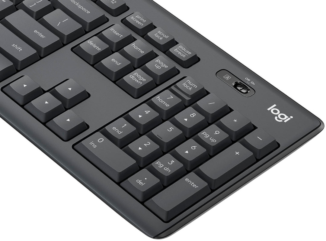 Logitech - MK295 Full-size Wireless Membrane Keyboard and Mouse Bundle - Graphite_8