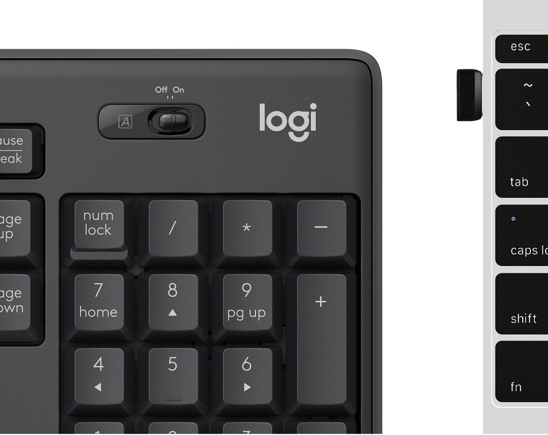 Logitech - MK295 Full-size Wireless Membrane Keyboard and Mouse Bundle - Graphite_5