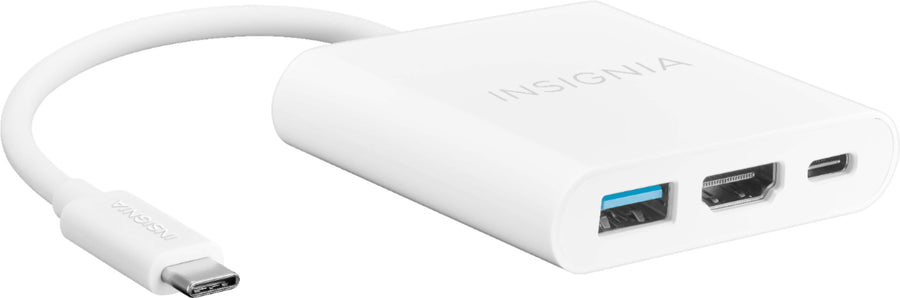 Insignia™ - USB-C to HDMI Multiport Adapter - White_0