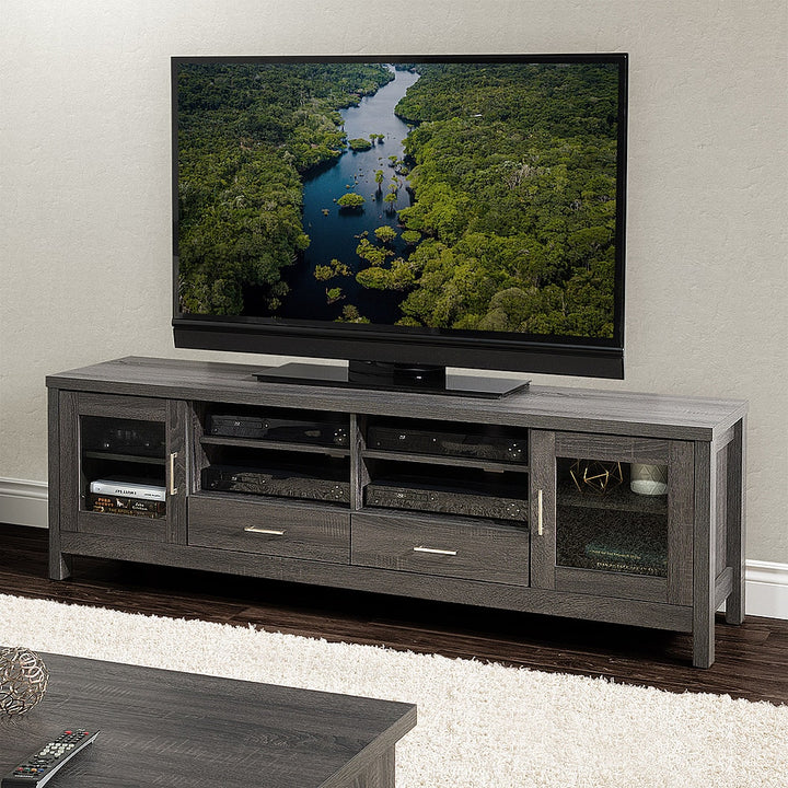 CorLiving - Hollywood TV Cabinet, for TVs up to 85" - Dark Gray_1