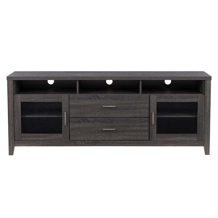 CorLiving - Hollywood TV Cabinet with Drawers, for TVs up to 85" - Dark Gray_0