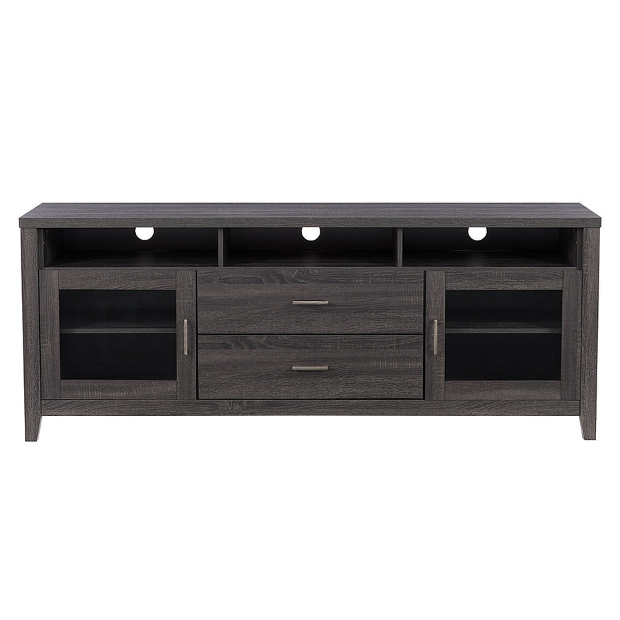 CorLiving - Hollywood TV Cabinet with Drawers, for TVs up to 85" - Dark Gray_0