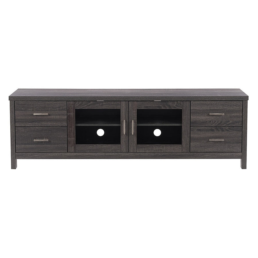 CorLiving - Hollywood TV Cabinet with Doors, for TVs up to 85" - Dark Gray_0
