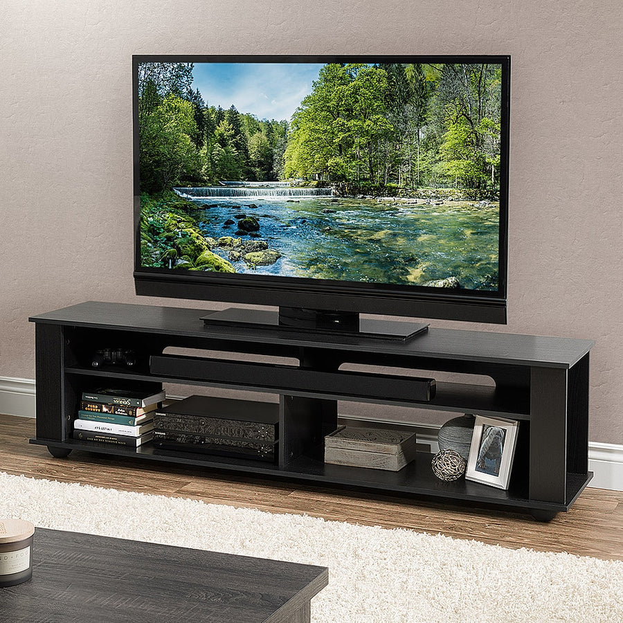 CorLiving Bakersfield TV Stand, For TV's up to 85" - Ravenwood Black_0