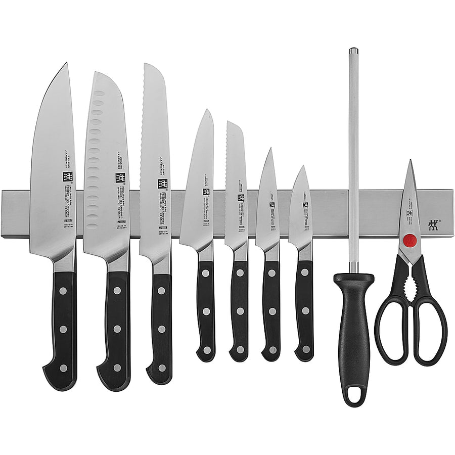ZWILLING - Pro 16-pc Knife Set With 17.5-inch Stainless Magnetic Knife Bar - Stainless Steel_0