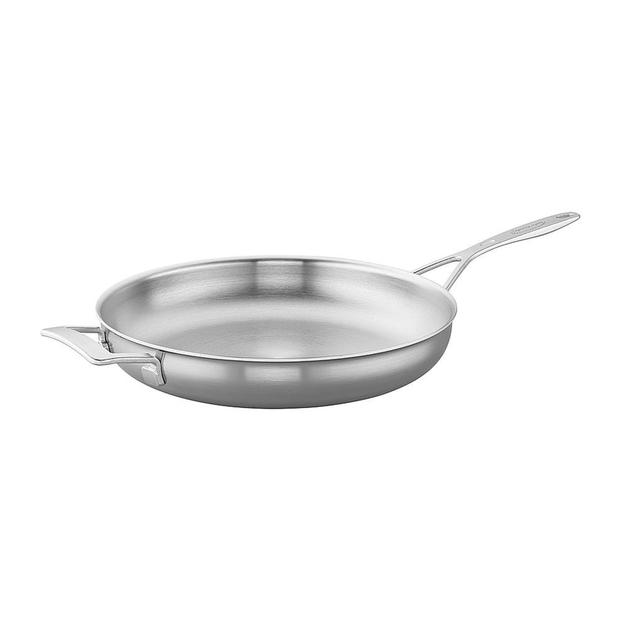 Demeyere - Industry 5-Ply 12.5-inch Stainless Steel Fry Pan with Helper Handle - Silver_0