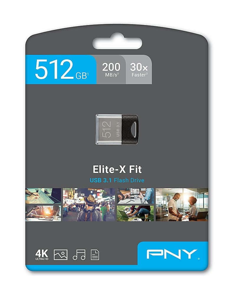 PNY - 512GB Elite-X Fit USB 3.1 Flash Drive - 200MB/s_2