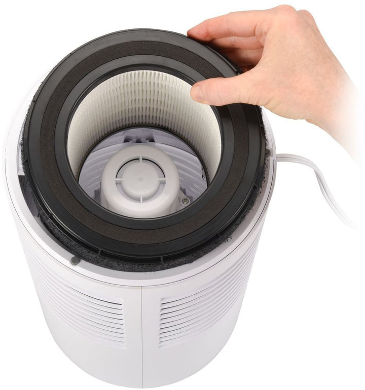 GermGuardian - AC4711W 15-inch 4-in-1 HEPA Filter Air Purifier for Homes, Medium Rooms, Allergies, Smoke, Dust, Dander - White_9